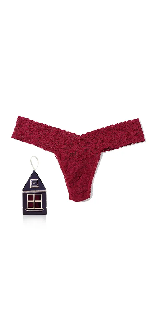 Signature Lace® Low Rise Gingerbread House Pack Dark Pomegranate Red sold by Maison Rogue