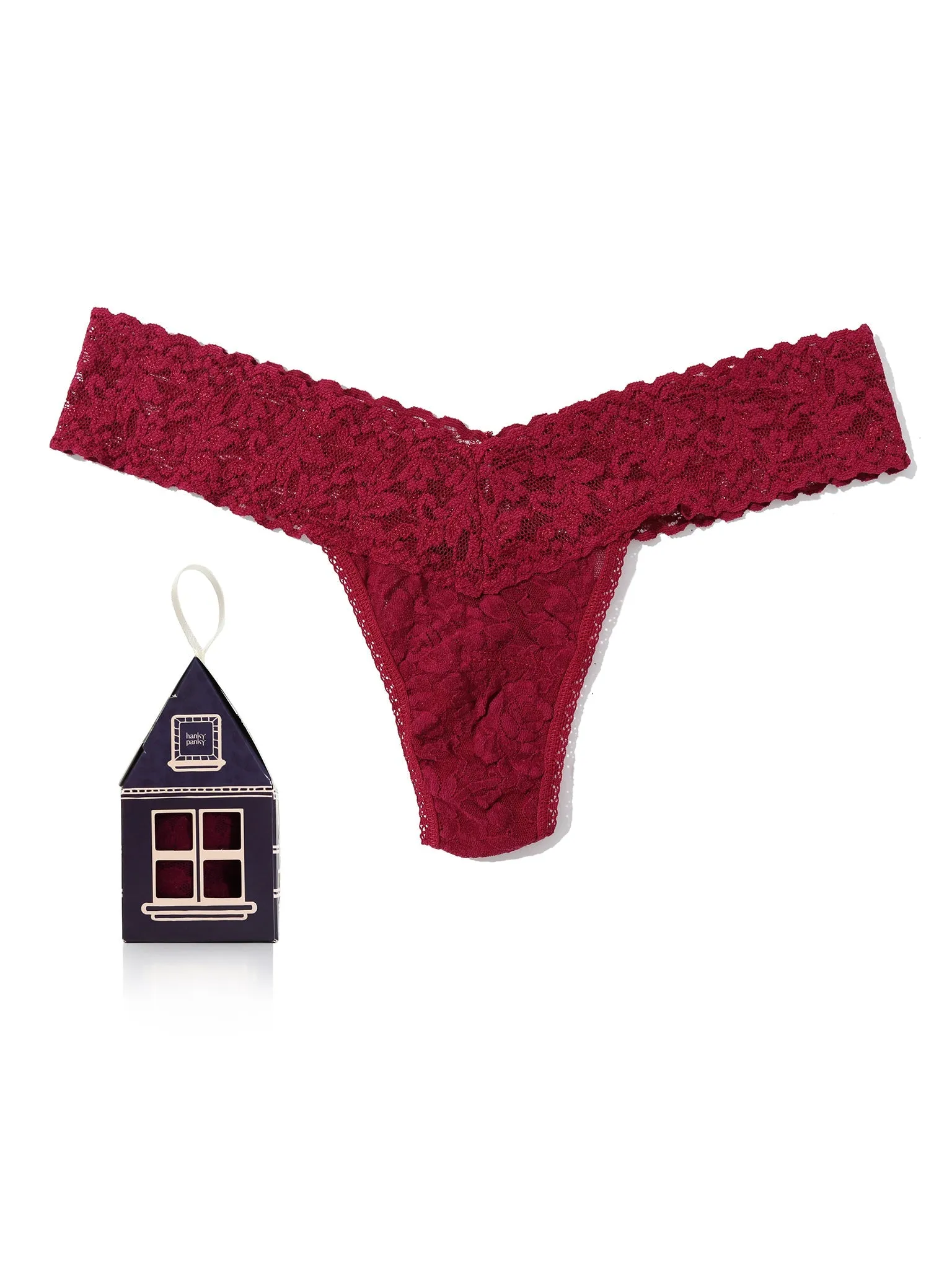 Signature Lace® Low Rise Gingerbread House Pack Dark Pomegranate Red sold by Maison Rogue product image thumbnail 4