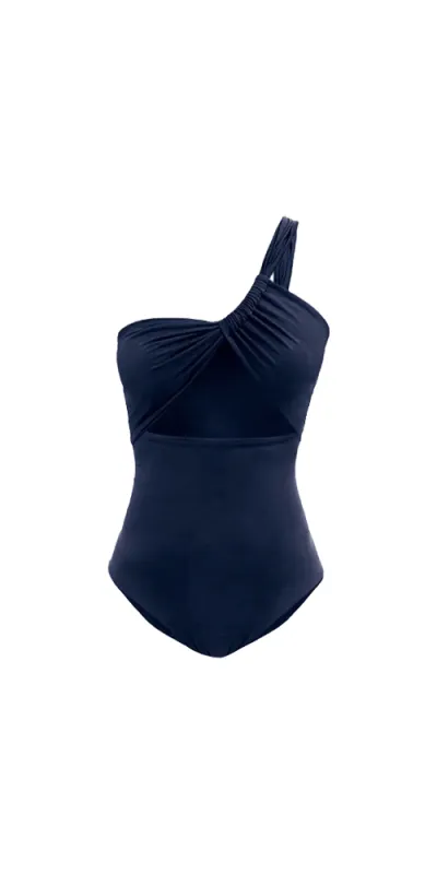 Narcissus One-Piece Navy sold by Maison Rogue