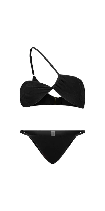 Narcissus Mini Bikini Terry Black sold by Maison Rogue