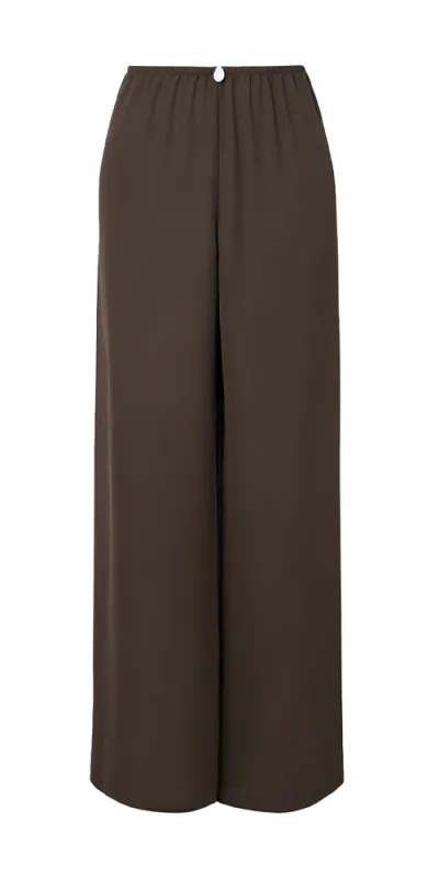 Playa Pants with Pearl Brown Georgette sold by Maison Rogue
