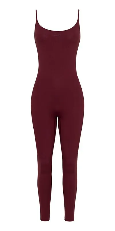 Alina Long Onesie Maroon sold by Maison Rogue
