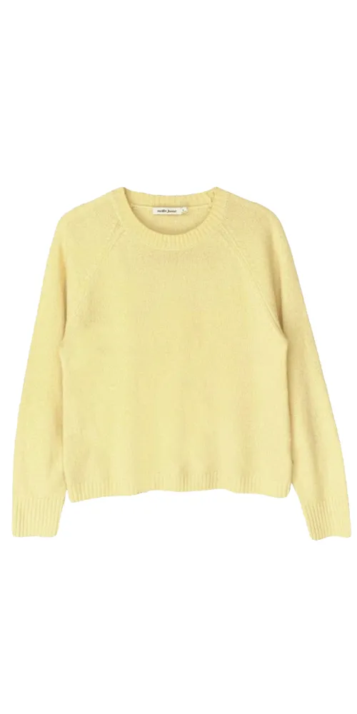 Nello Crewneck Sweater Yellow sold by Maison Rogue