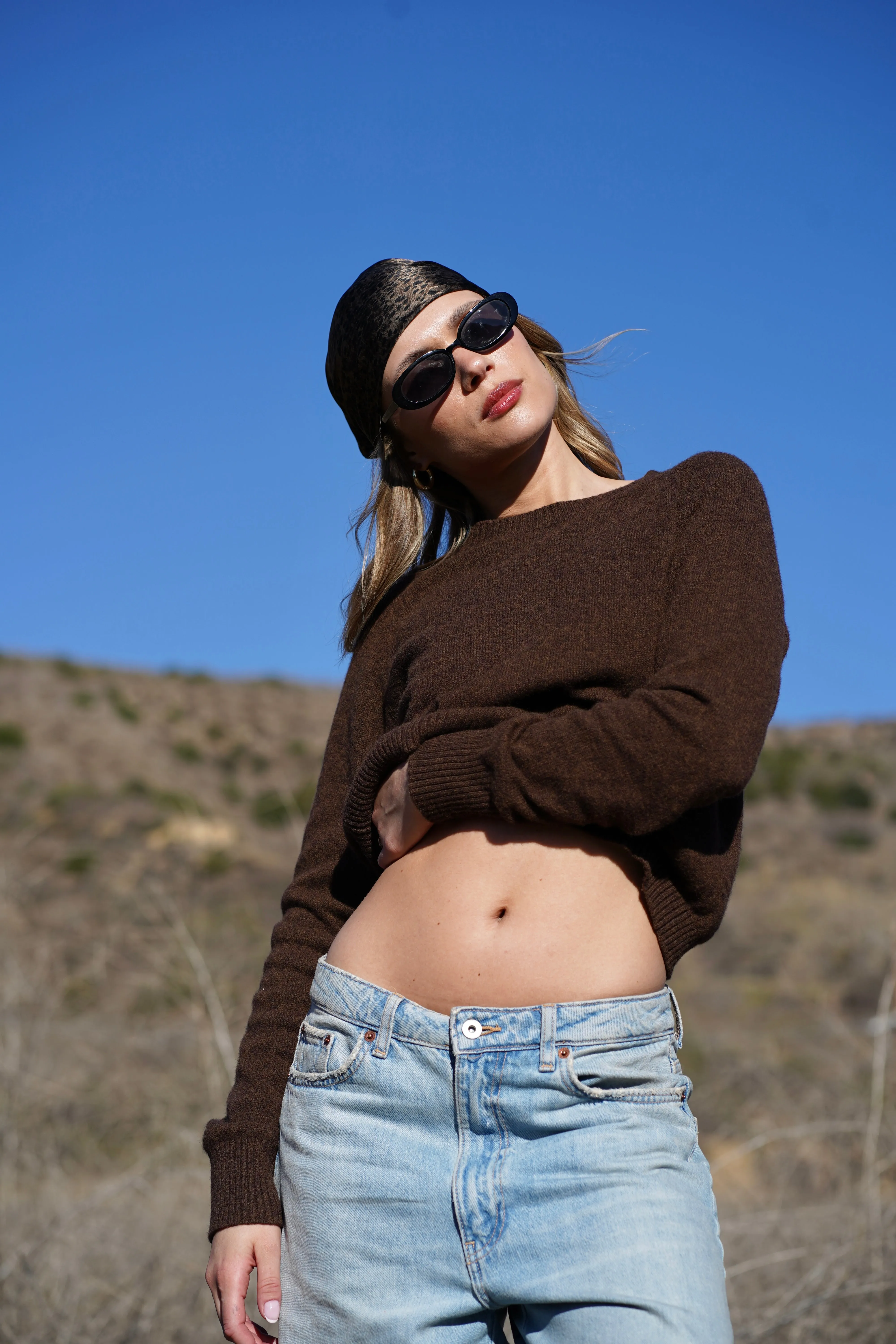 Nello Crewneck Sweater Chocolate Brown sold by Maison Rogue product image thumbnail 5