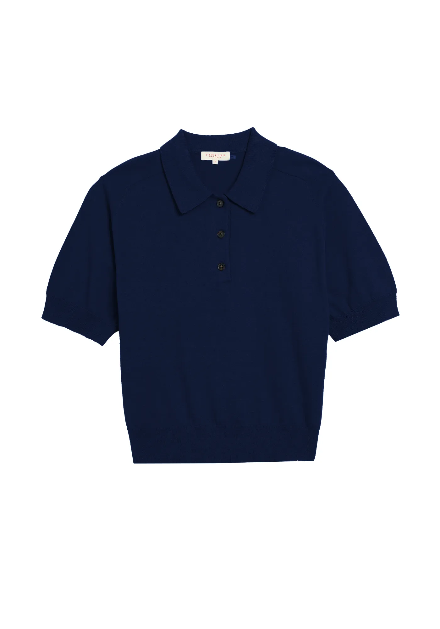 Billie Cotton Cashmere Polo Top sold by Maison Rogue product image thumbnail 4