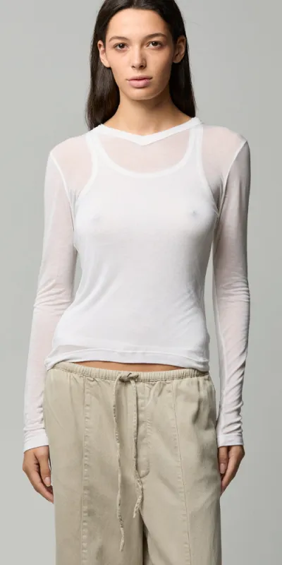 Saskia Longsleeve Micro V made by ASHER