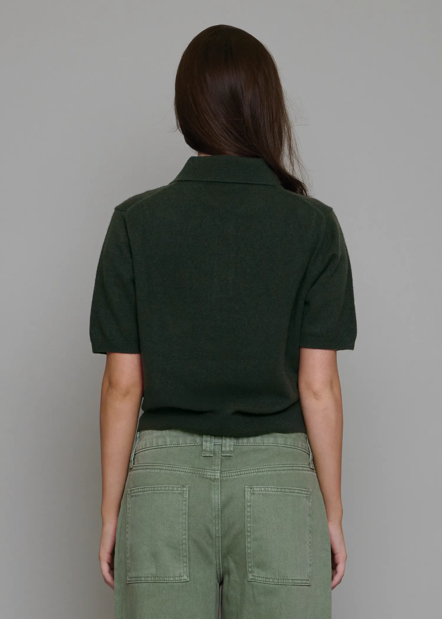 Dakota Cashmere Shirt Dark Olive sold by Maison Rogue product image thumbnail 4