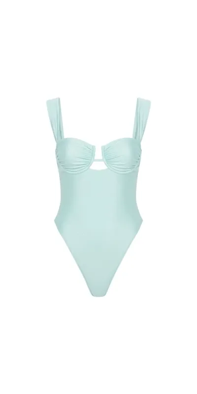 Seafoam Silkie Bella One-Piece made by Montce