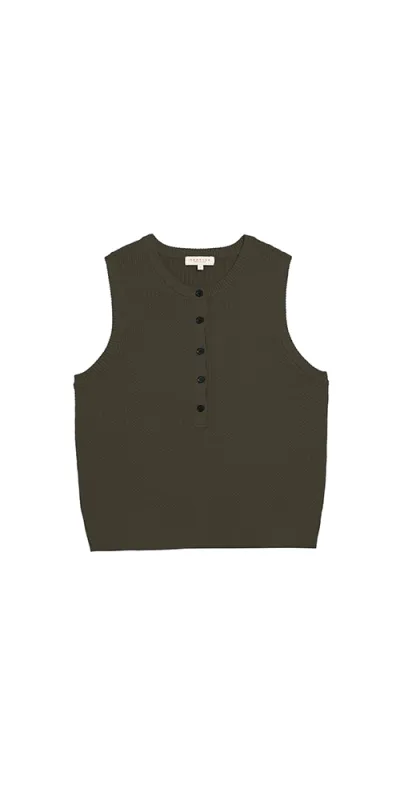 Bianca Cotton Cashmere Vest made by DEMYLEE