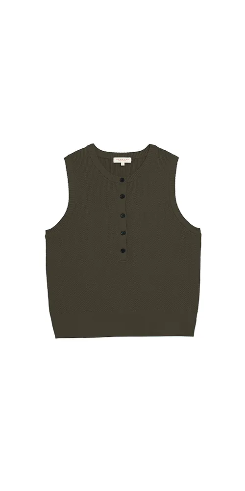Bianca Cotton Cashmere Vest sold by Maison Rogue