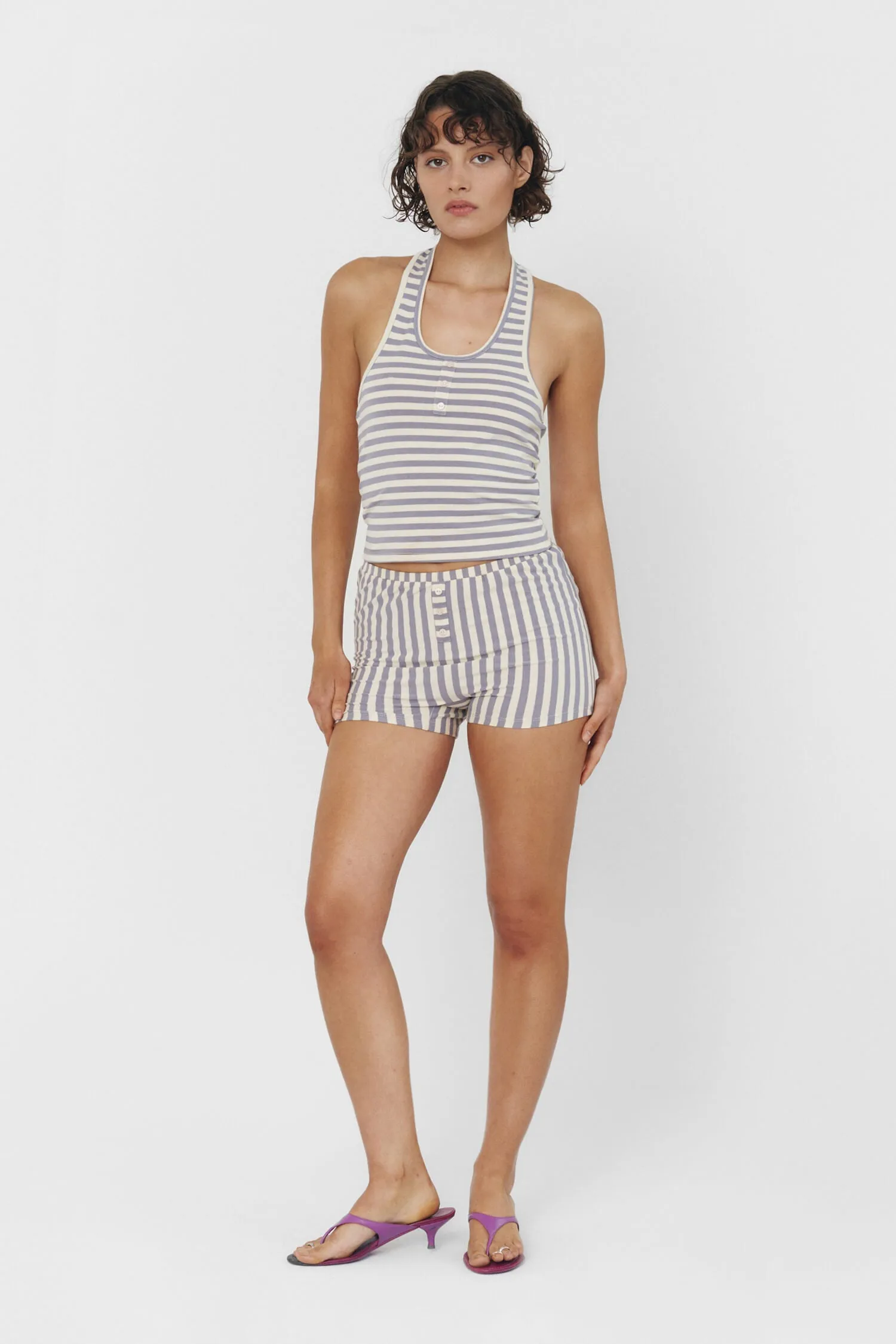 Bruna Halter Top Seaside Stripe sold by Maison Rogue product image thumbnail 3