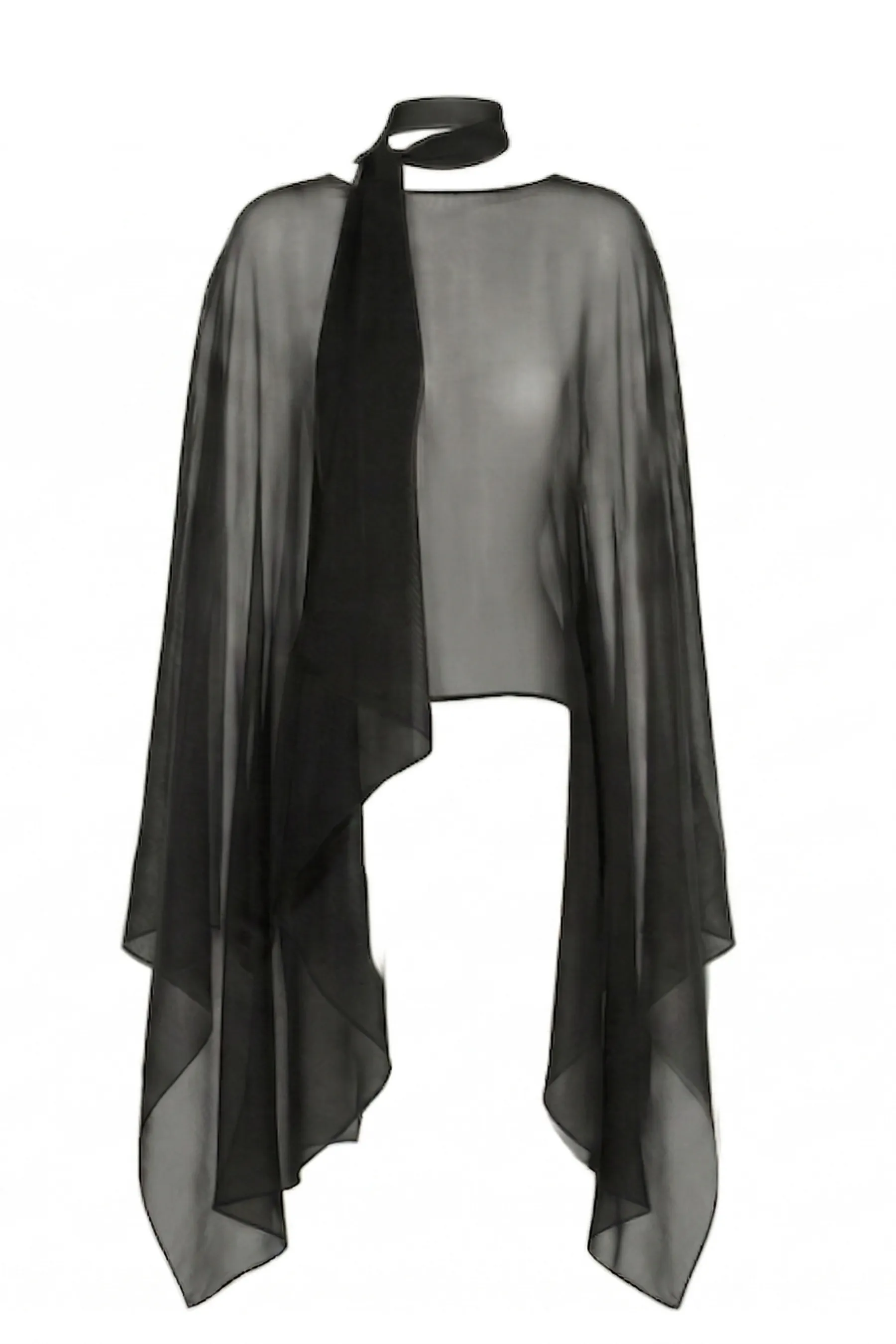Silk Smoke Caftan Onyx sold by Maison Rogue product image thumbnail 5