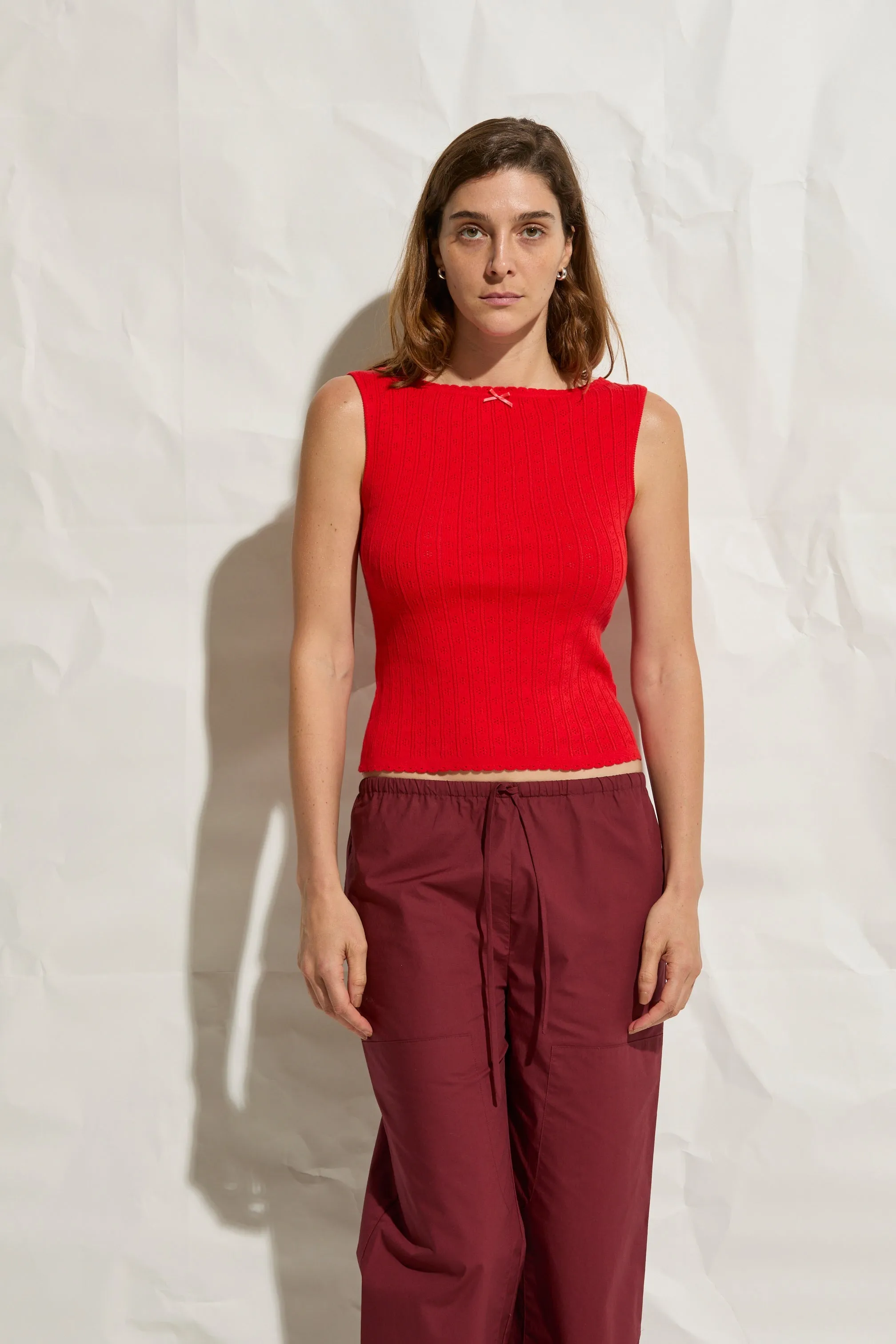 Paloma Pointelle Muscle Tank sold by Maison Rogue product image thumbnail 4