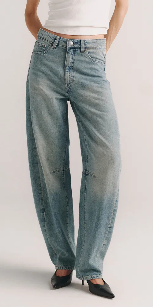 Miro Barrel High-Rise 28" Jeans Worn Day sold by Maison Rogue