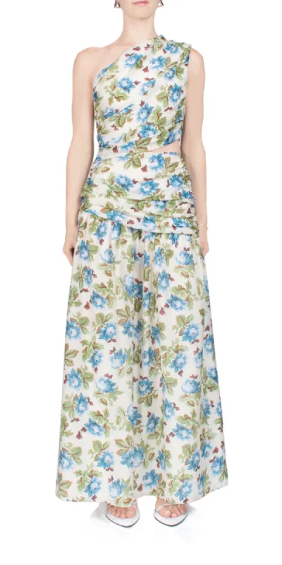 Joslin One Shoulder Dress Meadow sold by Maison Rogue