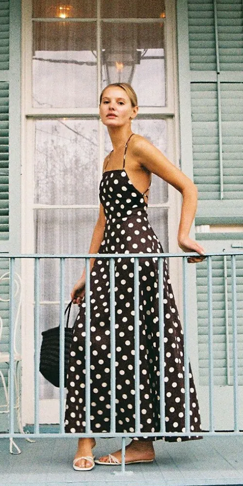 Lori Dress Polka Dot sold by Maison Rogue product image thumbnail 2