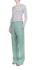 Double Pleat Wide Leg Chino Sage sold by Maison Rogue