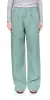 Double Pleat Wide Leg Chino Sage sold by Maison Rogue