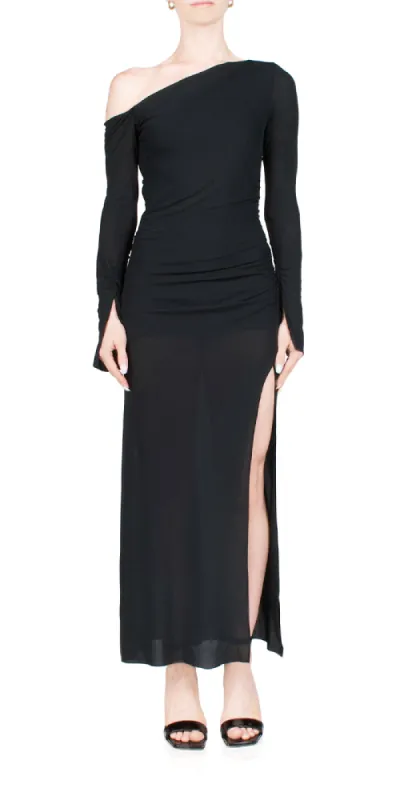 Monette Asymmetric Maxi Dress sold by Maison Rogue