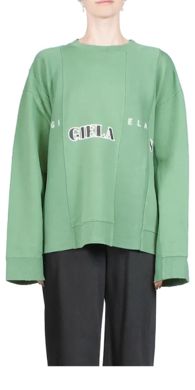 Oversized Patch Logo Sweatshirt sold by Maison Rogue