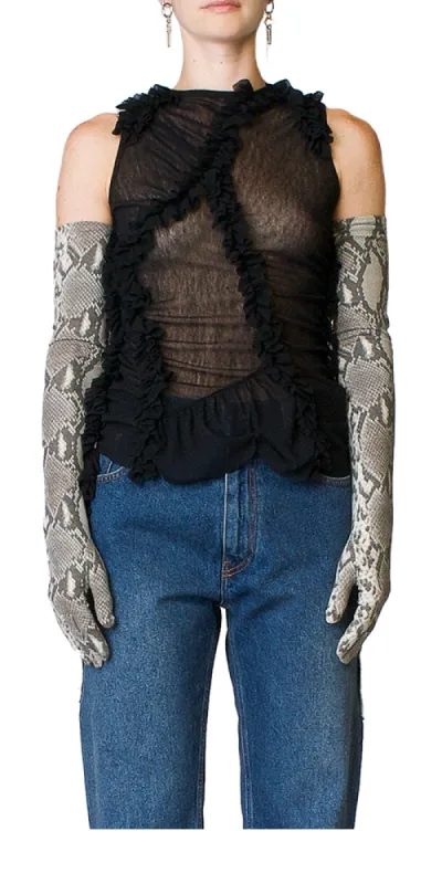 Ruched Tank Top sold by Maison Rogue