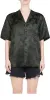 Jacquard Camp Shirt Dark Slate sold by Maison Rogue