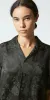 Jacquard Camp Shirt Dark Slate sold by Maison Rogue