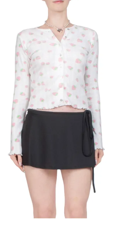 Straw Cardigan made by Sandy Liang