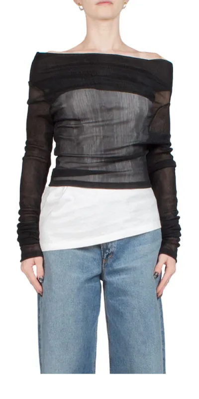 Layered Long Sleeve Top sold by Maison Rogue