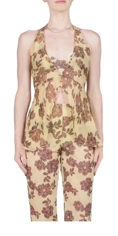 Malibu Bay Halter Top sold by Maison Rogue