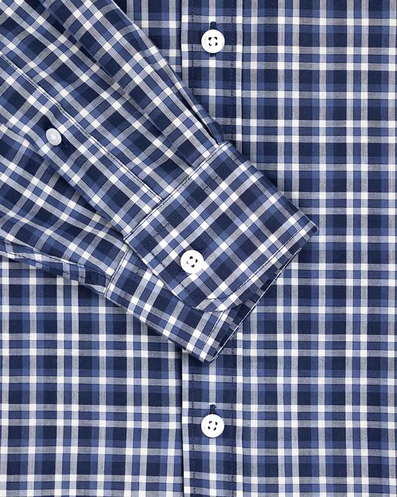 Perfect Shirt Blue Checkered sold by MediumTall product image thumbnail 5