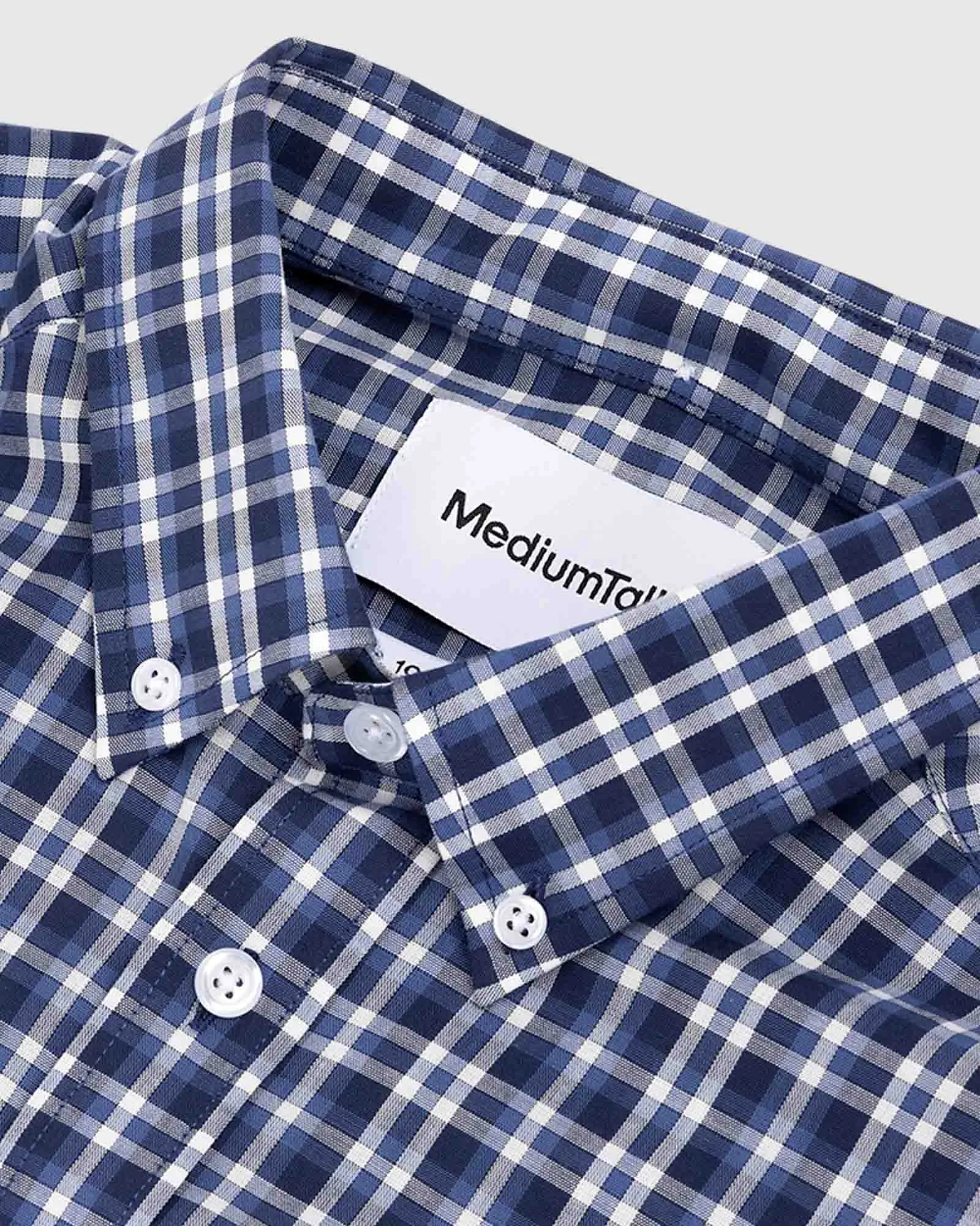 Perfect Shirt Blue Checkered sold by MediumTall product image thumbnail 4