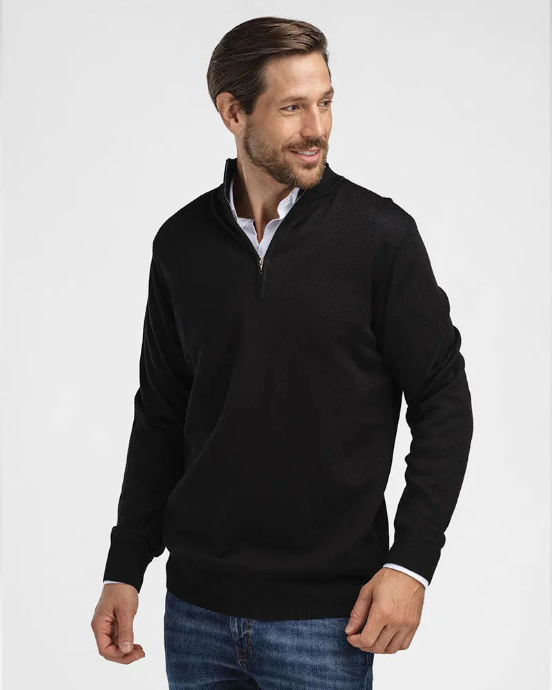 2pk Kvist Merino 3/4-Zip Navy + Black sold by MediumTall product image thumbnail 2
