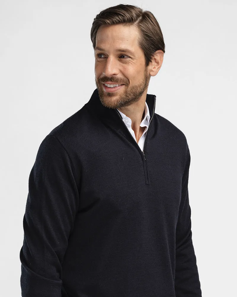 Kvist Merino 3/4-Zip Navy sold by MediumTall product image thumbnail 4