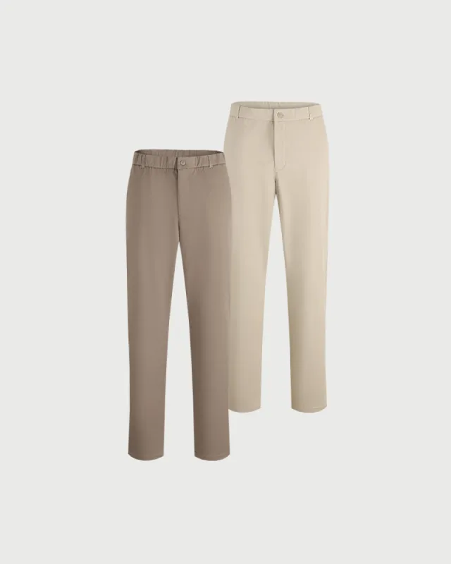 2pk Chinos 2.0 Beige + Walnut sold by MediumTall