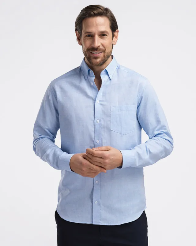 Perfect Linen Shirt Light Blue sold by MediumTall