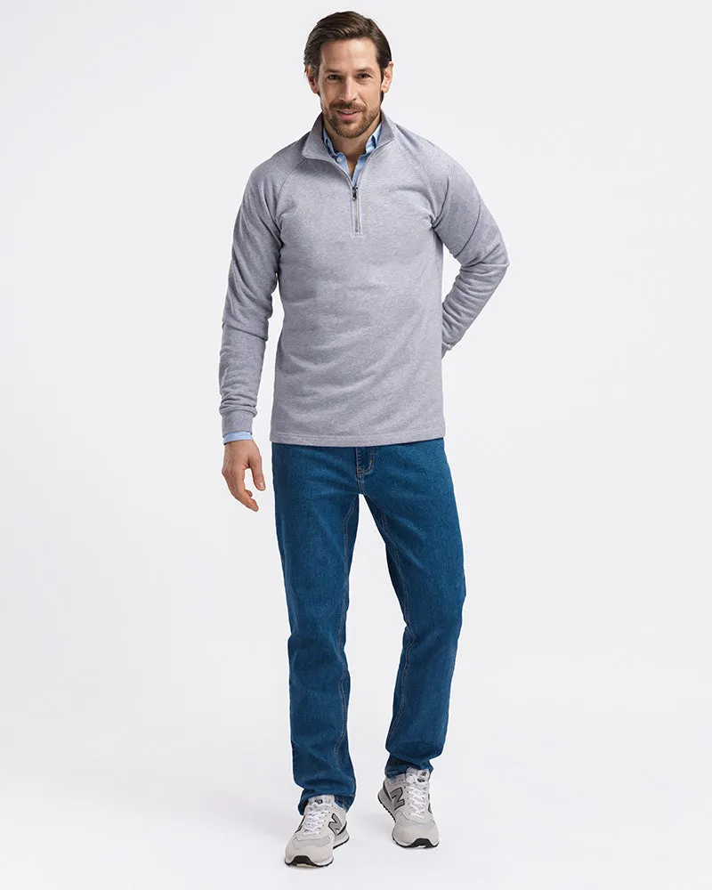 Timeless Half-Zip Grey Melange sold by MediumTall product image thumbnail 3