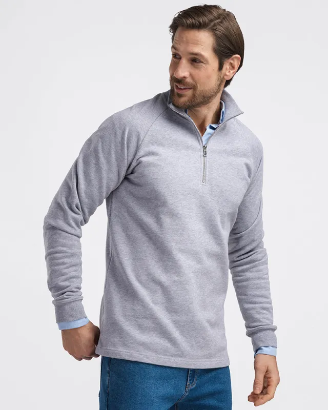 Timeless Half-Zip Grey Melange sold by MediumTall