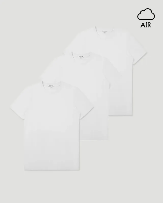 3pk Pima T-shirt Air White sold by MediumTall