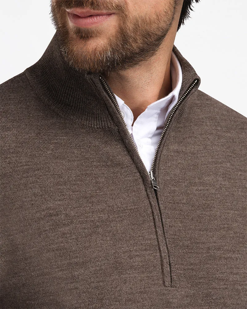 2pk Kvist Merino 3/4-Zip Navy + Brown sold by MediumTall product image thumbnail 3