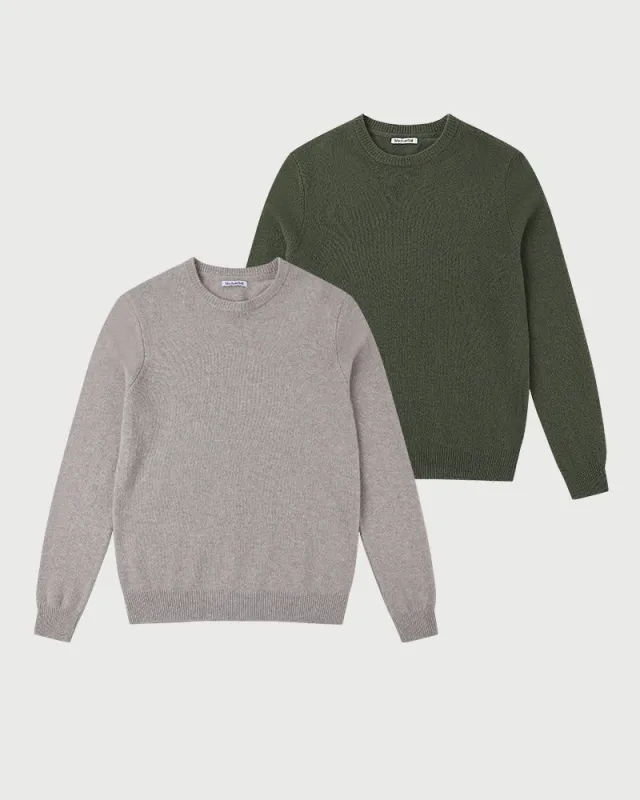 2pk Merino Crewneck sold by MediumTall