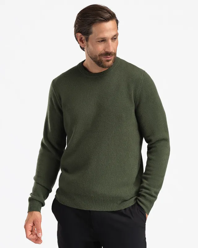 Merino Wool Crewneck Green sold by MediumTall