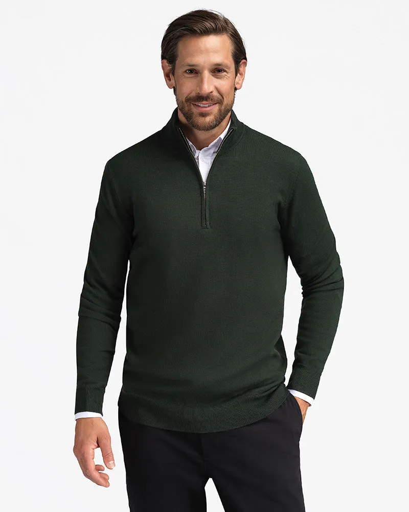 Kvist Merino 3/4-Zip Green sold by MediumTall