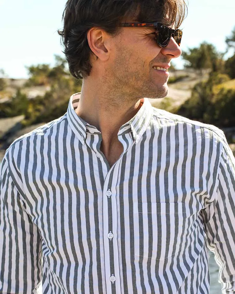 Perfect Shirt Green Striped sold by MediumTall product image thumbnail 2