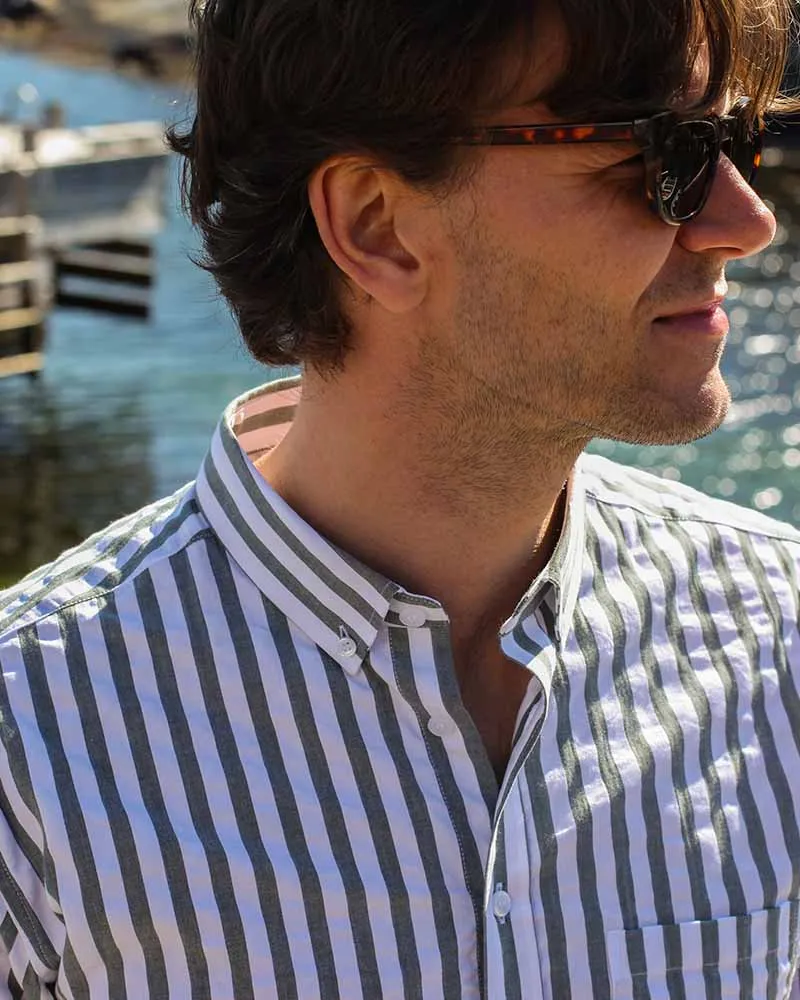 Perfect Shirt Green Striped sold by MediumTall product image thumbnail 5