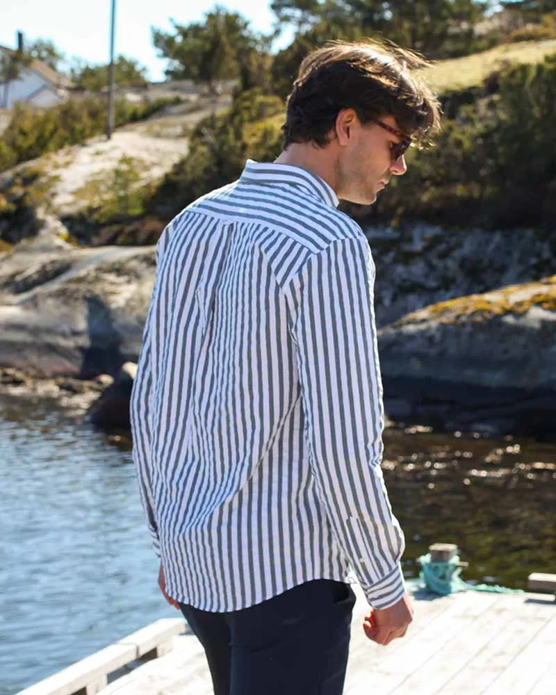 Perfect Shirt Green Striped sold by MediumTall product image thumbnail 3