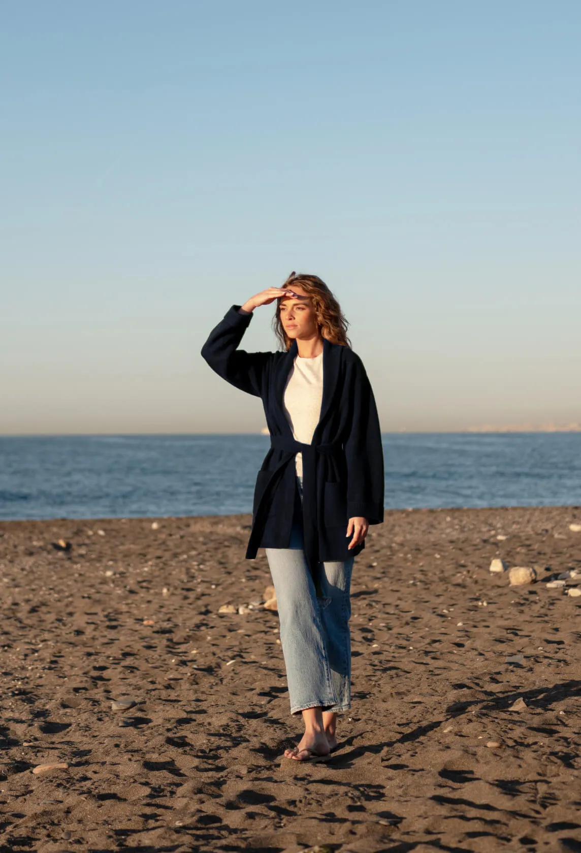 Runabout Wrap Sweater sold by Mersea