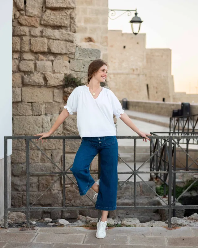 Pisco Ruffle Tee made by Mersea