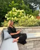 Provence Linen Kaftan Dress sold by Mersea