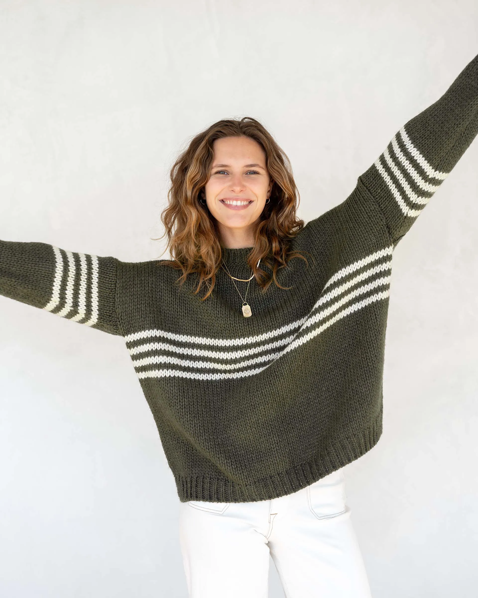 Seacoast Stripe Crewneck Sweater sold by Mersea product image thumbnail 3